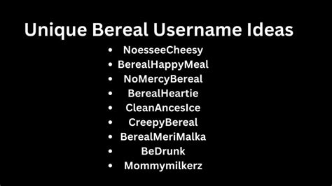 Good bereal usernames. Things To Know About Good bereal usernames. 